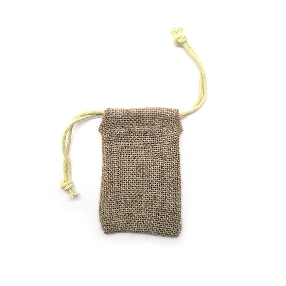 Natural Jute Burlap Pouch Favor Gift Bags Lot of 24 - Picture 1 of 2